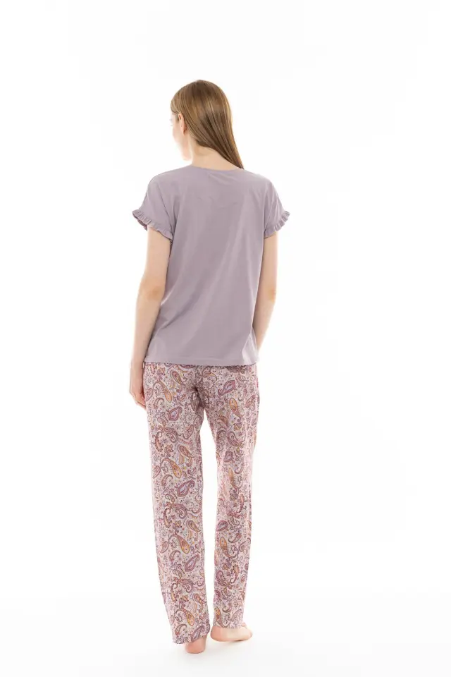 S1242 - Type - PYJAMA LONG PANTS VIOLETE PAISLEY - M 3