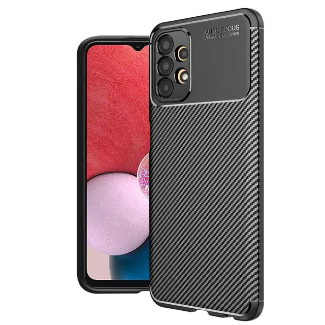 Techsuit® CarbonFiber Θήκη για Galaxy A13 4G- Black