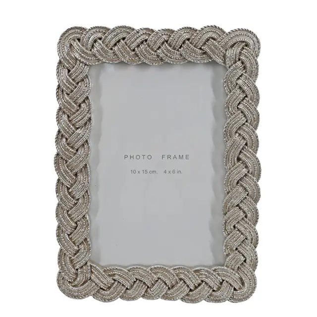Κορνίζα polyresin ασημί 13,6x19cm Zaros 25602 KO184