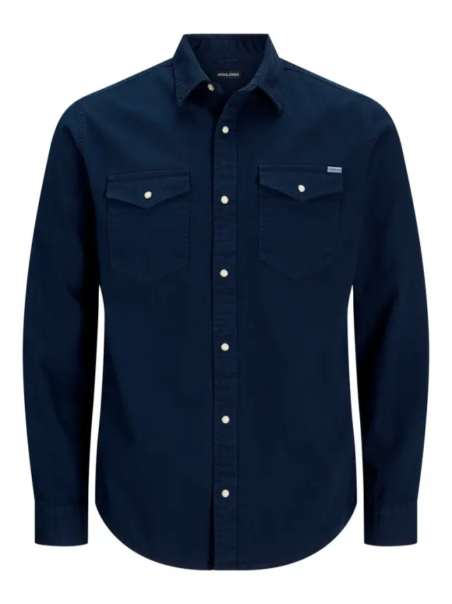 JJESHERIDAN SHIRT L/S NOOS Dark Navy 2