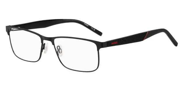 Hugo Boss Ανδρικός Μεταλλικός Σκελετός Γυαλιών Μαύρο Ματ με Κόκκινο HG 1309 003