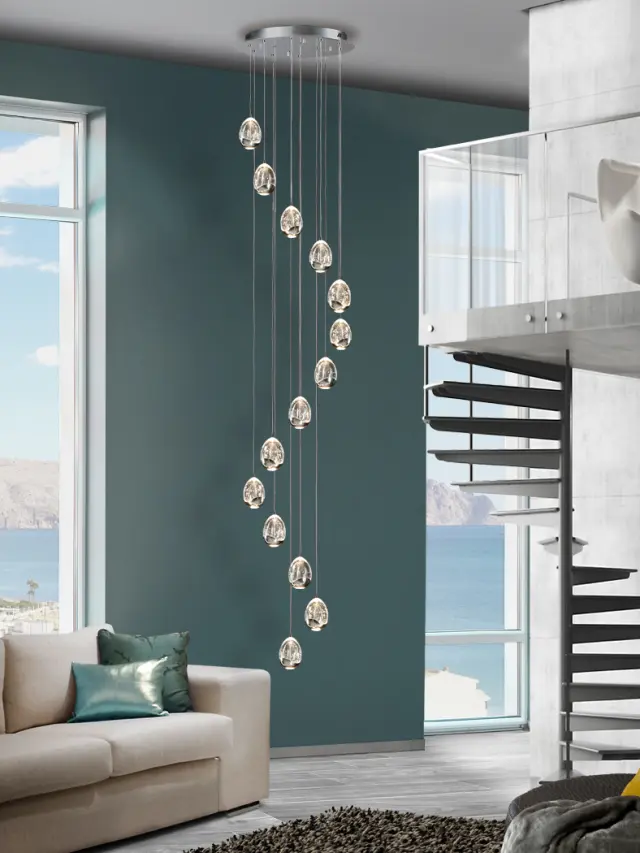 ROCIO 14 LED LAMP Ø50 CHROME φωτιστικό κρεμαστό Χρώμιο