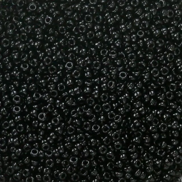Χάντρα Miyuki Round Rocailles 15/0 - 401 - Opaque Black ~10gr