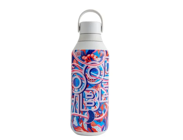 Μπουκάλι Θερμός Series 2 Urban Murals Chilly's με χωρητικότητα 500ml και διατήρηση θερμοκρασίας 12h ζεστό / 24h κρύο - Good Vibes
