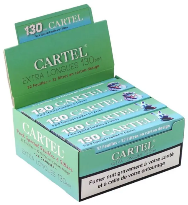 Cartel Χαρτάκια Special Pack - King Size Slim Extra Long 130mm & Τζιβάνες - 24τεμ.