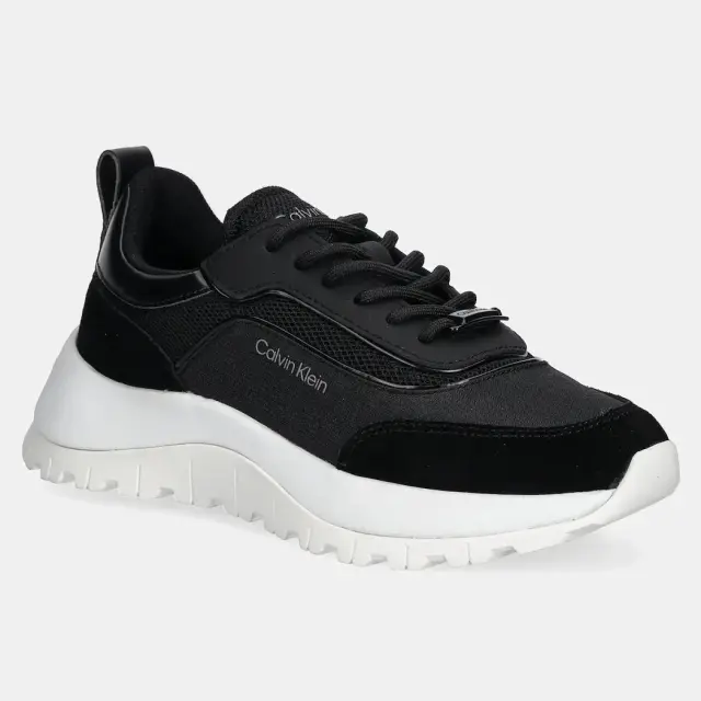 Γυναικεία Sneakers Calvin Klein HW0HW02487 BEH Μαύρα Μαύρο - 36 2