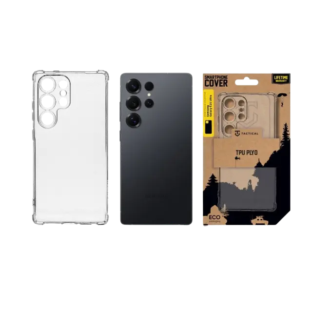 Tactical TPU Plyo Cover for Samsung Galaxy S25 Ultra Transparent 3