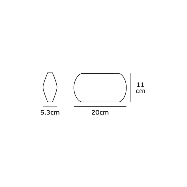 Lei Φωτιστικό Led τοίχου Up/down 10W 3000K IP54 20x11x5.3cm λευκό Ανθρακί 2