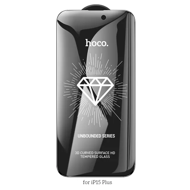 Tempered Glass Hoco Premium Series A37 Plus 120CC Large Arc Edges 28° Privacy Angle Dustproof 0.4mm 3D Anti-Static για Apple iPhone 15 Plus 3