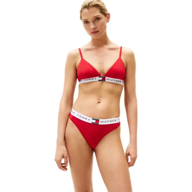 Tommy Hilfiger Γυναικείο Σουτιέν Τρίγωνο Logo Flag, Χρώμα Primary Red 2