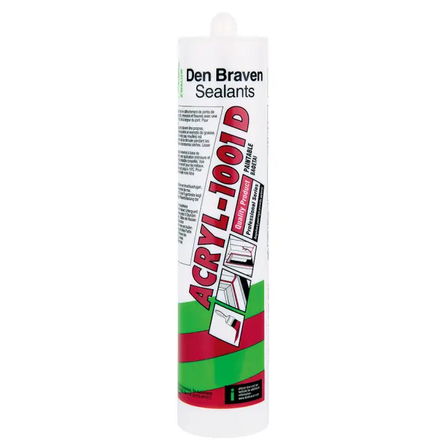 DEN BRAVEN 1001D ΑΚΡΥΛΙΚΗ ΜΑΣΤΙΧΗ ΓΕΝΙΚΗΣ ΧΡΗΣΗΣ 280ML - ΛΕΥΚΟ