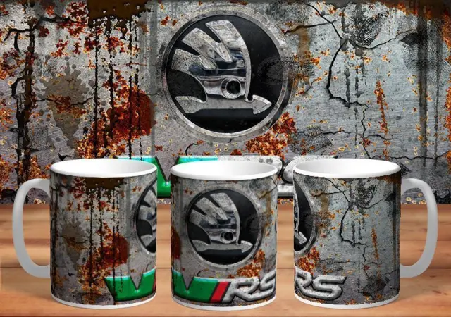 κούπα Skoda 02 κεραμική 330ml με συσκευασία δώρου " με δυνατότητα προσθήκης ονόματος η ευχές