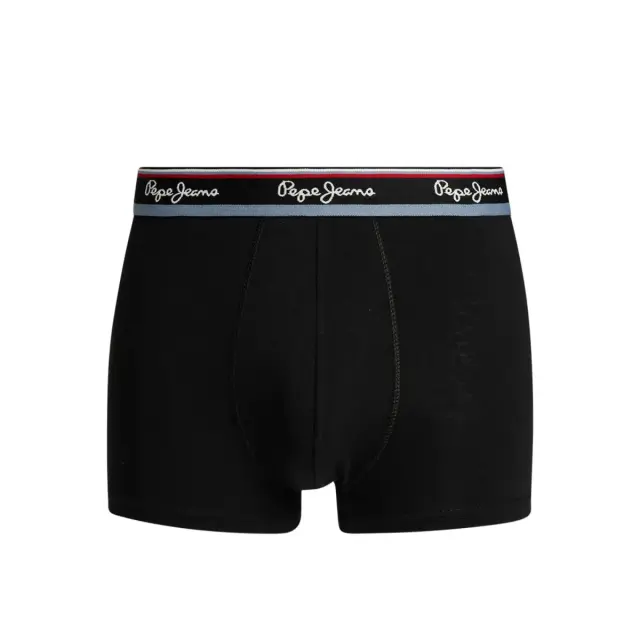 Pepe Jeans Ανδρικό Boxer Buckley Trunk - Τριπλό Πακέτο, Χρώμα Μαύρο 2