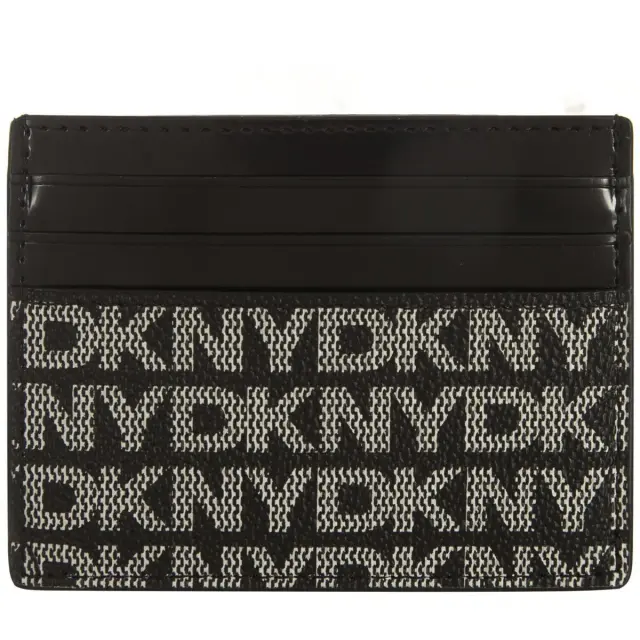 Γυναικείο Πορτοφόλι Καρτών DKNY Avril R52Z5M22-XLB Μαύρο Logo Μαύρο - One Size 3