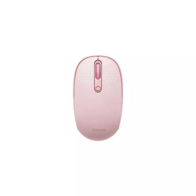 Baseus Wireless mouse F01B Tri-mode  2.4G BT5.0 1600 DPI (pink) (B01055503413-00) (BASB01055503413-00)