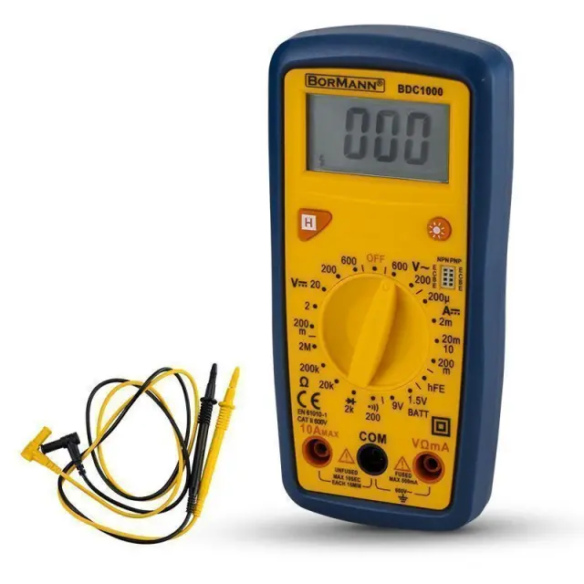 BORMANN BDC1000 - BORMANN BDC1000 Πολύμετρο Ψηφιακό Ac/Dc 200V (028420) 2