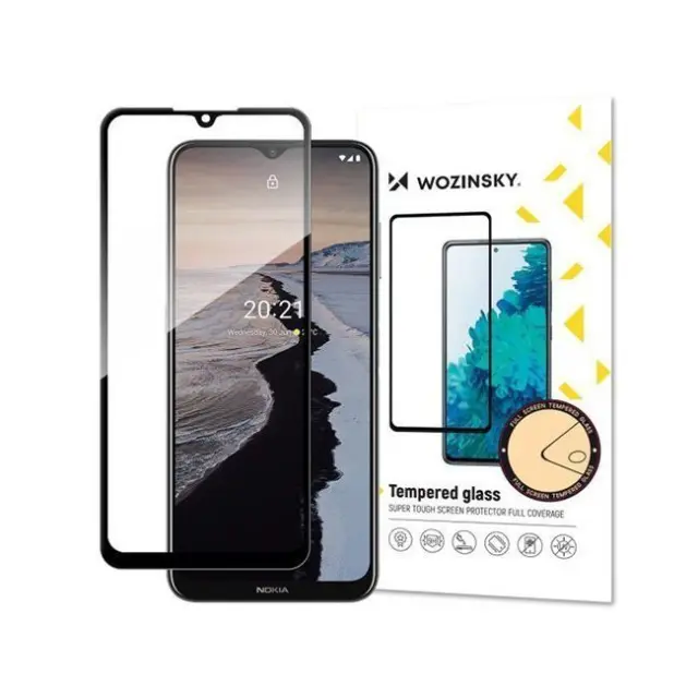 Wozinsky Screen Protection Full Glue Tempered Glass Full Screen Cover Black Nokia C20/C10