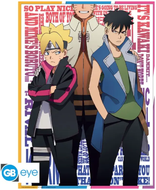 BORUTO Αφίσα Boruto + Kawaki (52x38cm)
