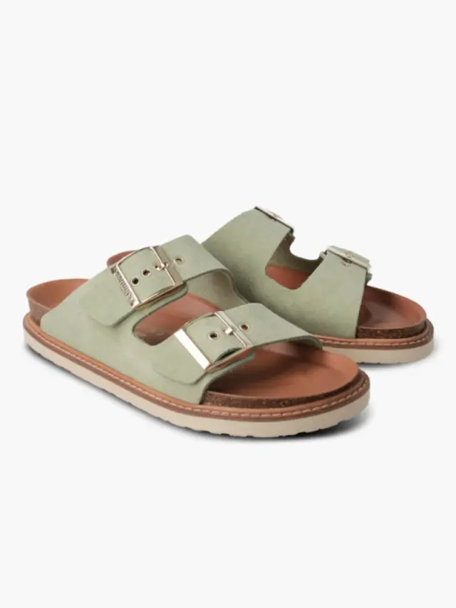 Genuins Πέδιλα Γυναικείο δέρμα suede Πράσινο GEN/HAWAII VELOUR PARADISE 3