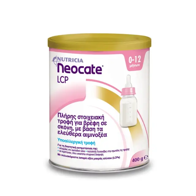 Nutricia Neocate LCP Baby Milk 0-12m Βρεφικό Γάλα χωρίς λακτόζη, 400gr