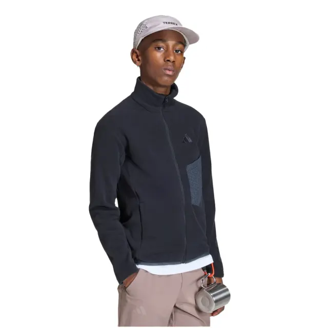 Adidas Fleece Kid's Black Full-zip JY2439 - 128
