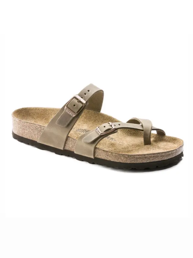 Birkenstock Σαγιονάρες Unisex δέρμα Oiled Μπεζ BIR/MAYARI 1011433 TABACCO 2