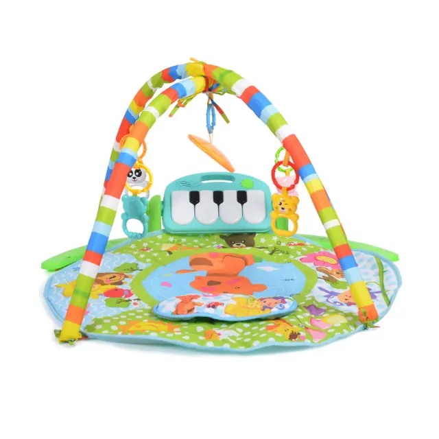 Moni Toys Baby Piano Boy Γυμναστήριο Χαλάκι Δραστηριοτήτων με Πιάνο Blue 6+ Μηνών 3