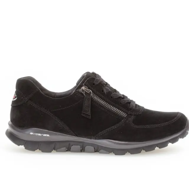 Gabor Sneakers Γυναικείο δέρμα Nubuck Μαύρο GAB/76968 47-SCHWARZ - 36
