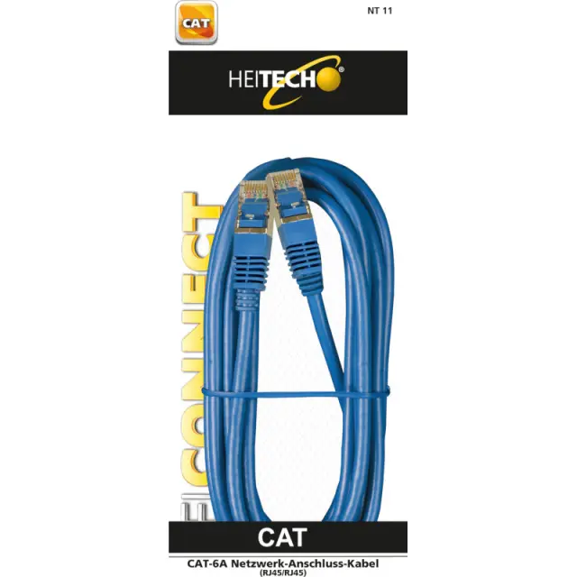 Καλώδιο Δικτύου CAT-6A RJ45 Σε RJ45 3m HEITECH 09004115