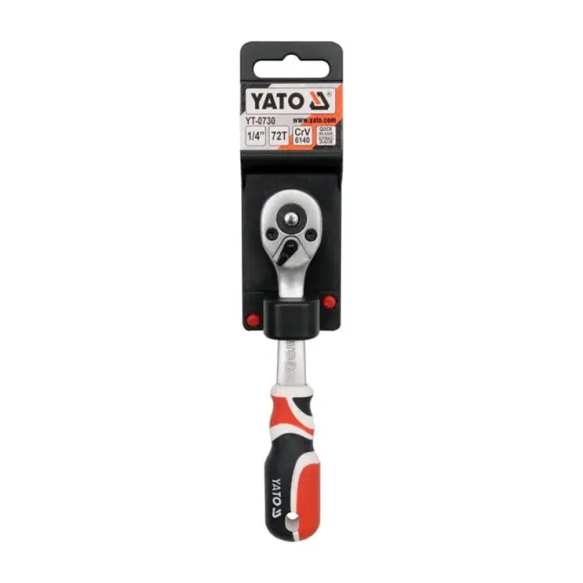 Yato YT-0731 Καστάνια 72 Δοντιών με Καρέ 3/8" Μήκους 20εκ. 2