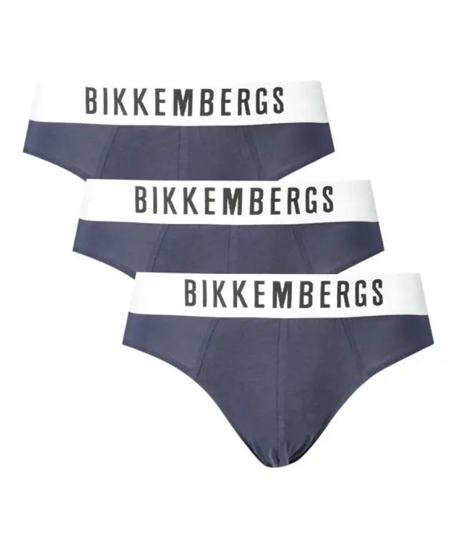 Bikkembergs - Ανδρικά Σλιπ 3Pack BKK1USP10TR-NAVY Μπλε Σκούρο