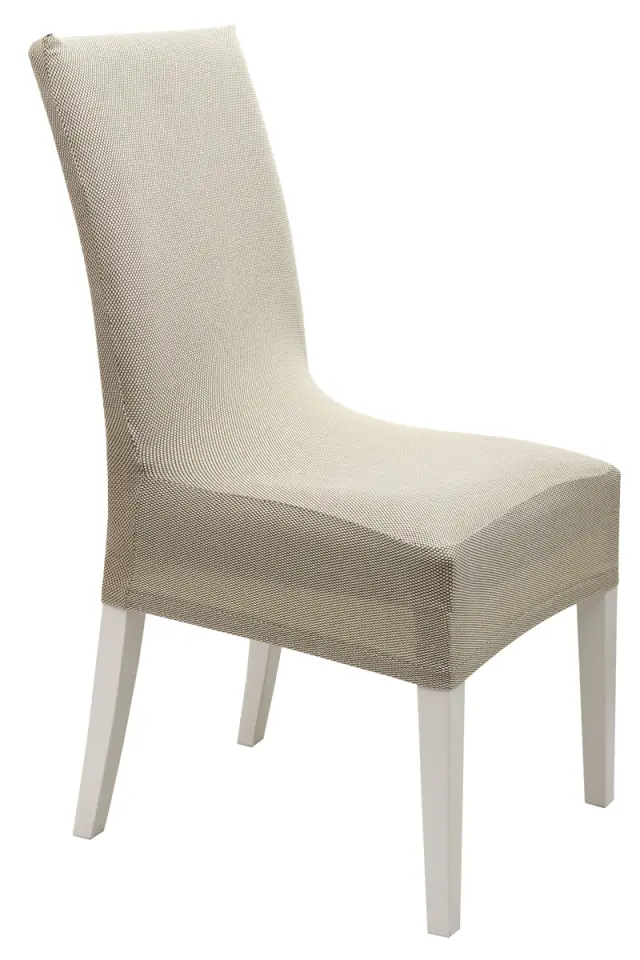 Κάλυμμα Καρέκλας Ελαστικό Κοντό Viopros Elegant Μπεζ
