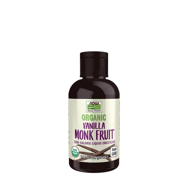 Now Foods Organic Liquid Monk Fruit Vanilla, 53 ml