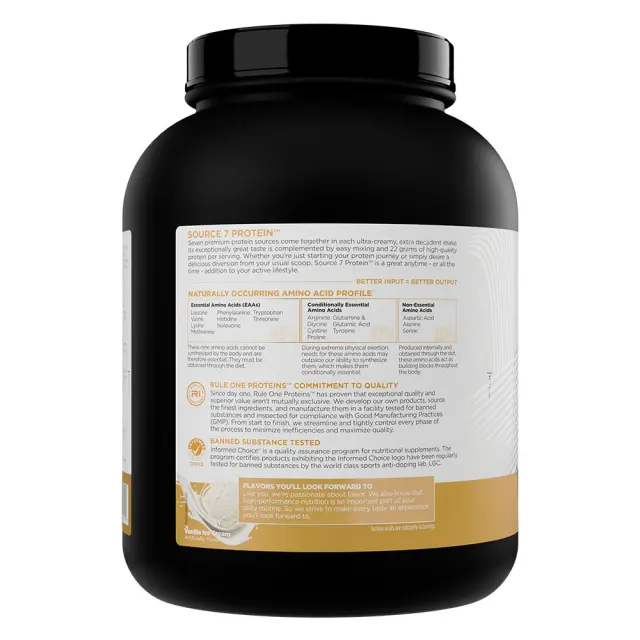 Rule1 Source 7 Protein Vanilla Ice Cream, 4 lbs 3