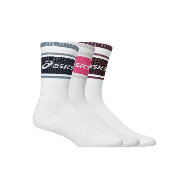 Asics Sportstyle Logo 3 Pair Pack Crew Socks Λευκό 3033C295-500 (Asics) - Medium