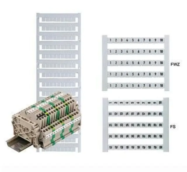 Dekafix, Terminal marker, 5 x 5 mm, Pitch in mm (P): 5.00 Weidmueller, white