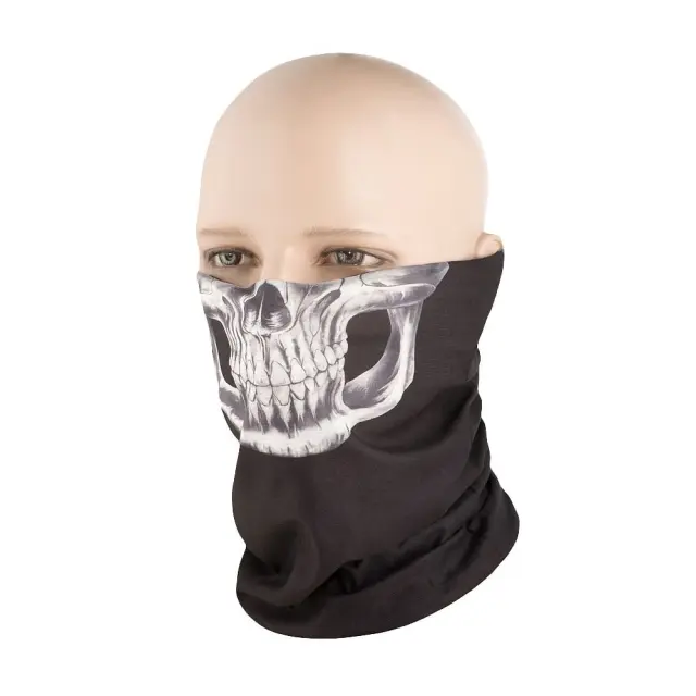 M-Tac Lightweight Tube Scarf Reaper Skull - 01-Black-Μαύρο