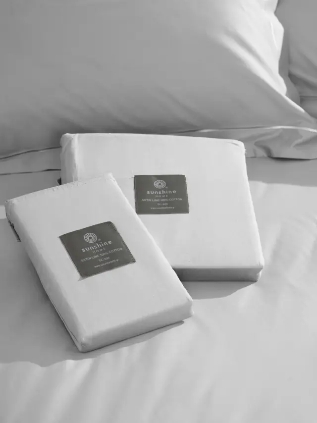Μαξιλαροθήκες Βαμβακοσατέν Omnia Oxford White 50x70 Sunshine 2