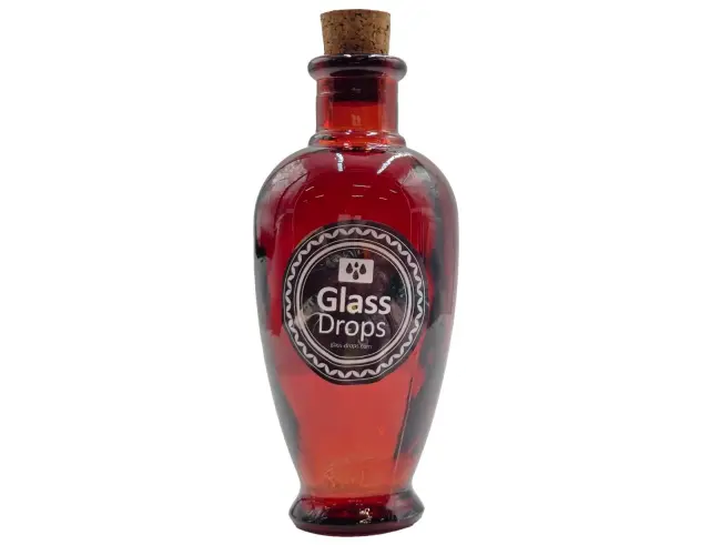 Διακοσμητικό Μπουκάλι με πώμα Glass Drops Castilla (5621DB738) Aπό 100% ανακυκλωμένο γυαλί, Xωρητικότητας 250ml, Διαστάσεων Ø 7 x Υ 15 cm, Terracotta 5621DB738 3
