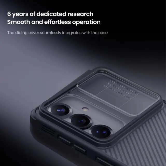 Nillkin CamShield PRO Hard Case for Samsung Galaxy S26 Transparent Black 3