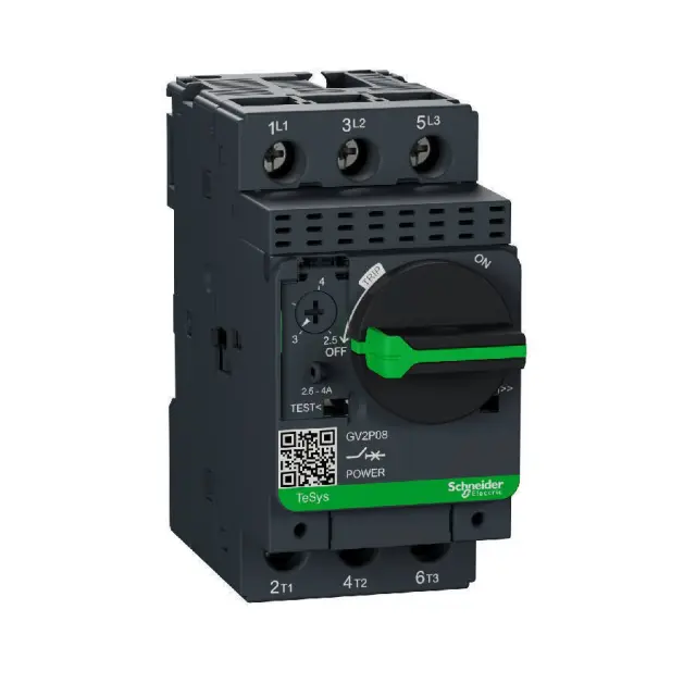 Motor circuit breaker, TeSys Deca, 3P, 2.5-4 A, thermal magnetic, screw clamp terminals