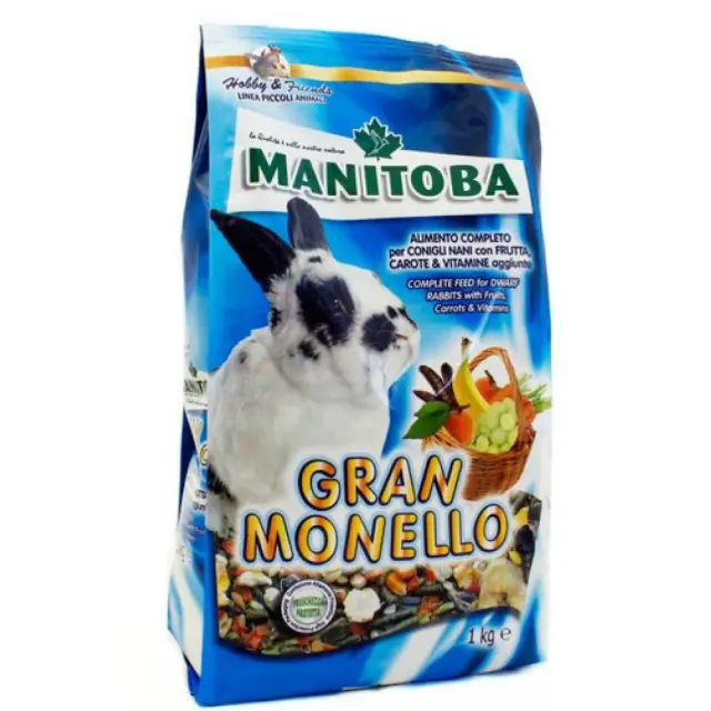 Manitoba Complete Dwarf Gran Moniello Τροφή για Κουνέλια Μίνι 1kg