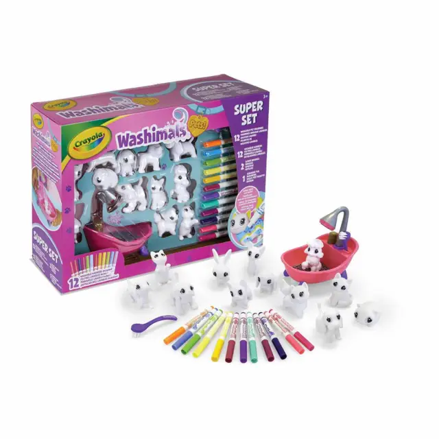 Σετ Ζωγραφικής Crayola Washimals με 12 ζωάκια