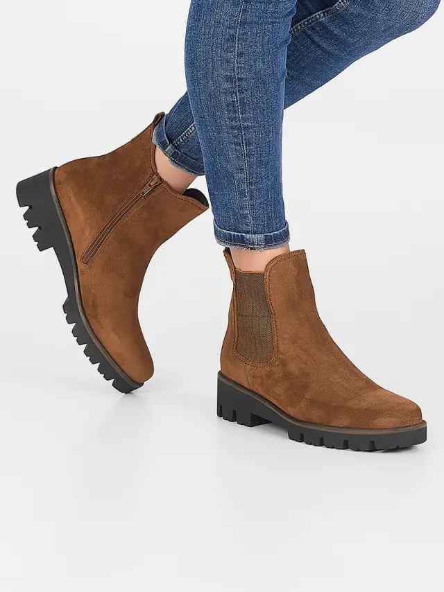 Gabor Μποτάκια Γυναικείο δέρμα Nubuck Καφέ GAB/72771 43-COGNAC 2