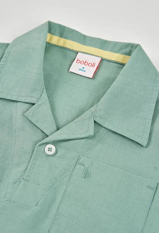Boboli Linen πόλο για αγόρι 813091-4613 3