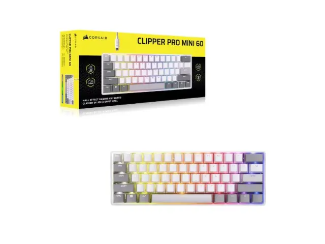 Corsair Keyboard Clipper Pro Mini 60% White (CH-979111J-NA) 2