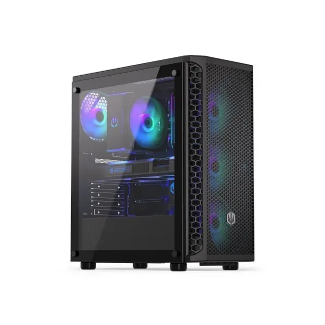 Endorfy Signum 300 ARGB Gaming Midi Tower Κουτί Υπολογιστή με Πλαϊνό Παράθυρο Μαύρο