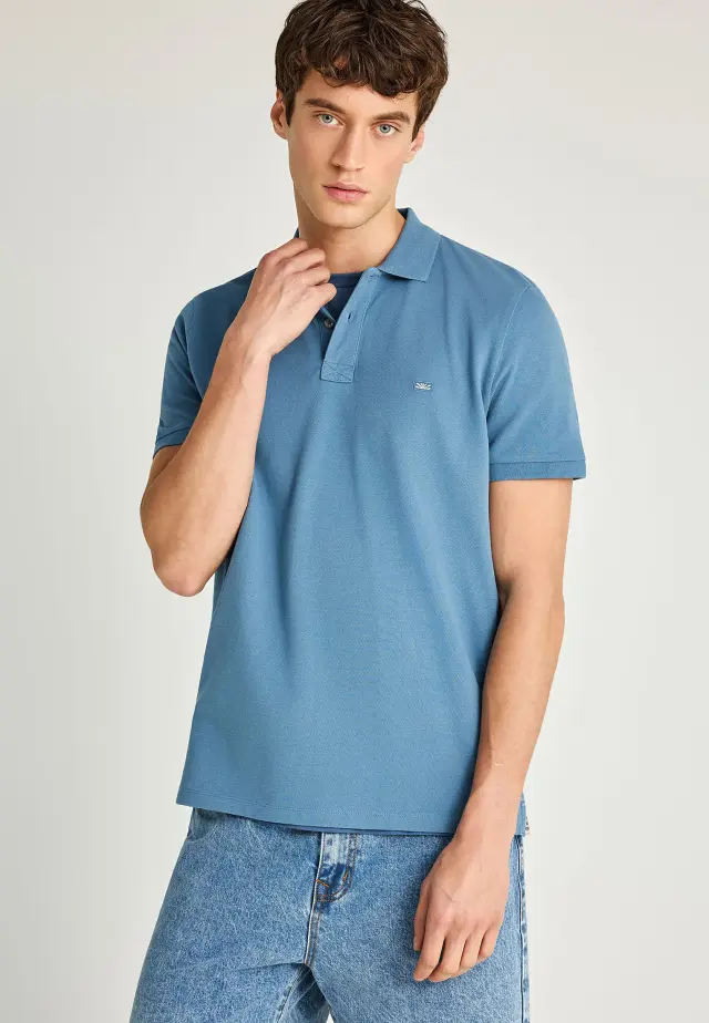 Funky Buddha Polo T-Shirt Blue Heaven FBM013-001-11 - 3XL