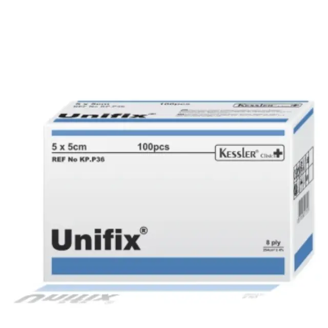 Kessler Unifix Μη Αποστειρωμένες Γάζες 8ply 5x5cm 100τμχ