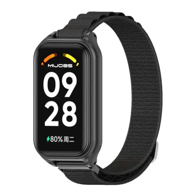 Mijobs® Ανταλλακτικό Λουράκι Nylon για Smart Band 2/8 Active - Black